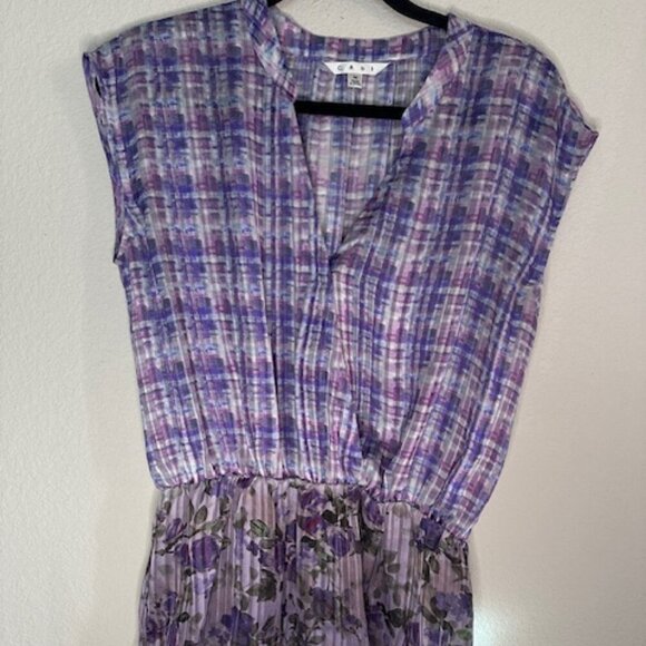 Cabi‎ purple floral top - Picture 1 of 4